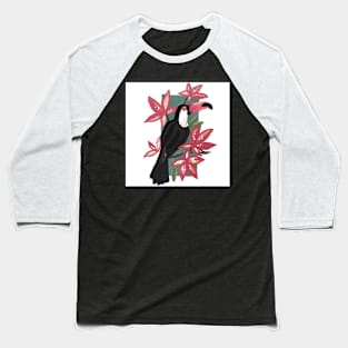 Pink Toucan bird Baseball T-Shirt